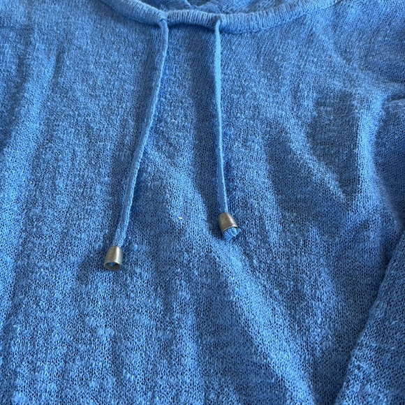 Tommy Bahama Blue Knit Hoodie Size Small - Picture 7 of 9